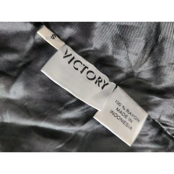 Vintage Victory Women's Black Embroidered Beaded Vest With Gold Buttons Small - Picture 5 of 6